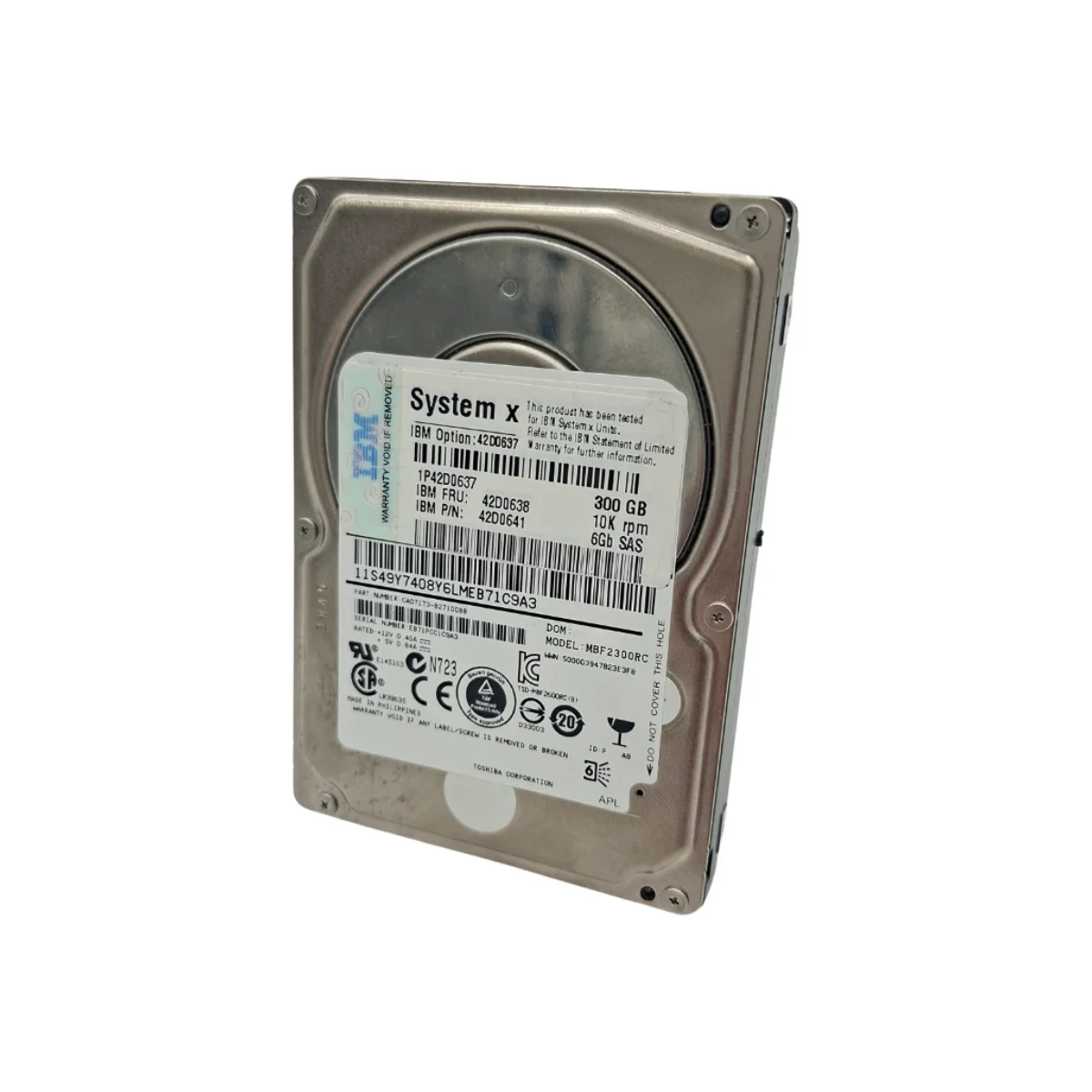 IBM 300GB 2,5" 10K SAS MBF2300RC 42D0638 42D0641