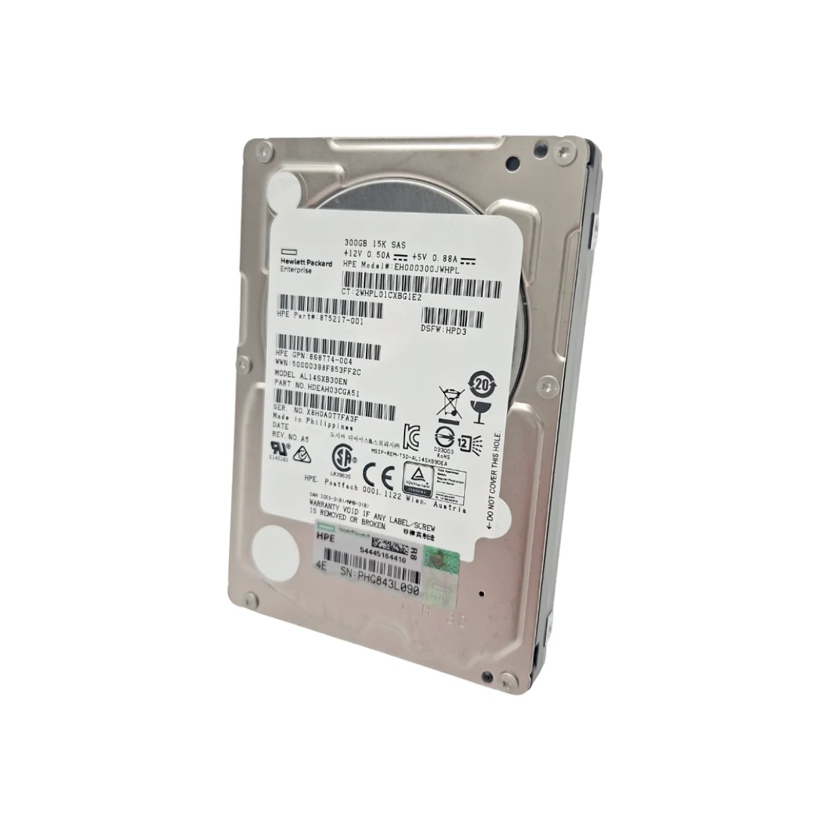 HP 300GB 2,5" 15K SAS EH000300JWHPL 875217-001