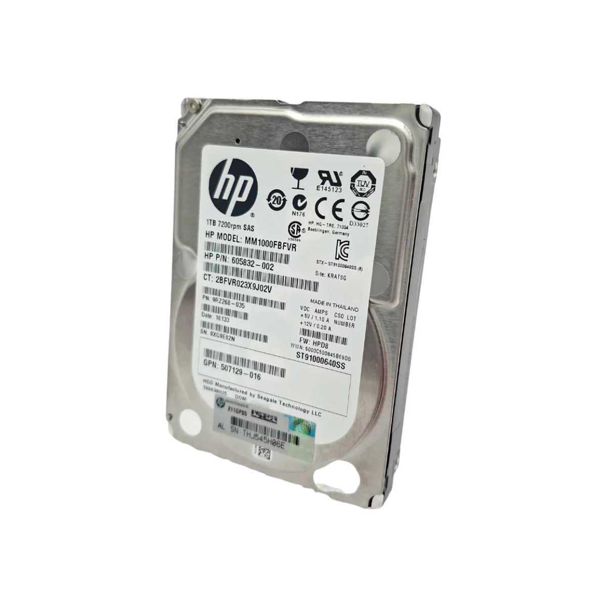 HP 1TB 2,5" 7,2k SAS MM1000FBFVR 605832-002
