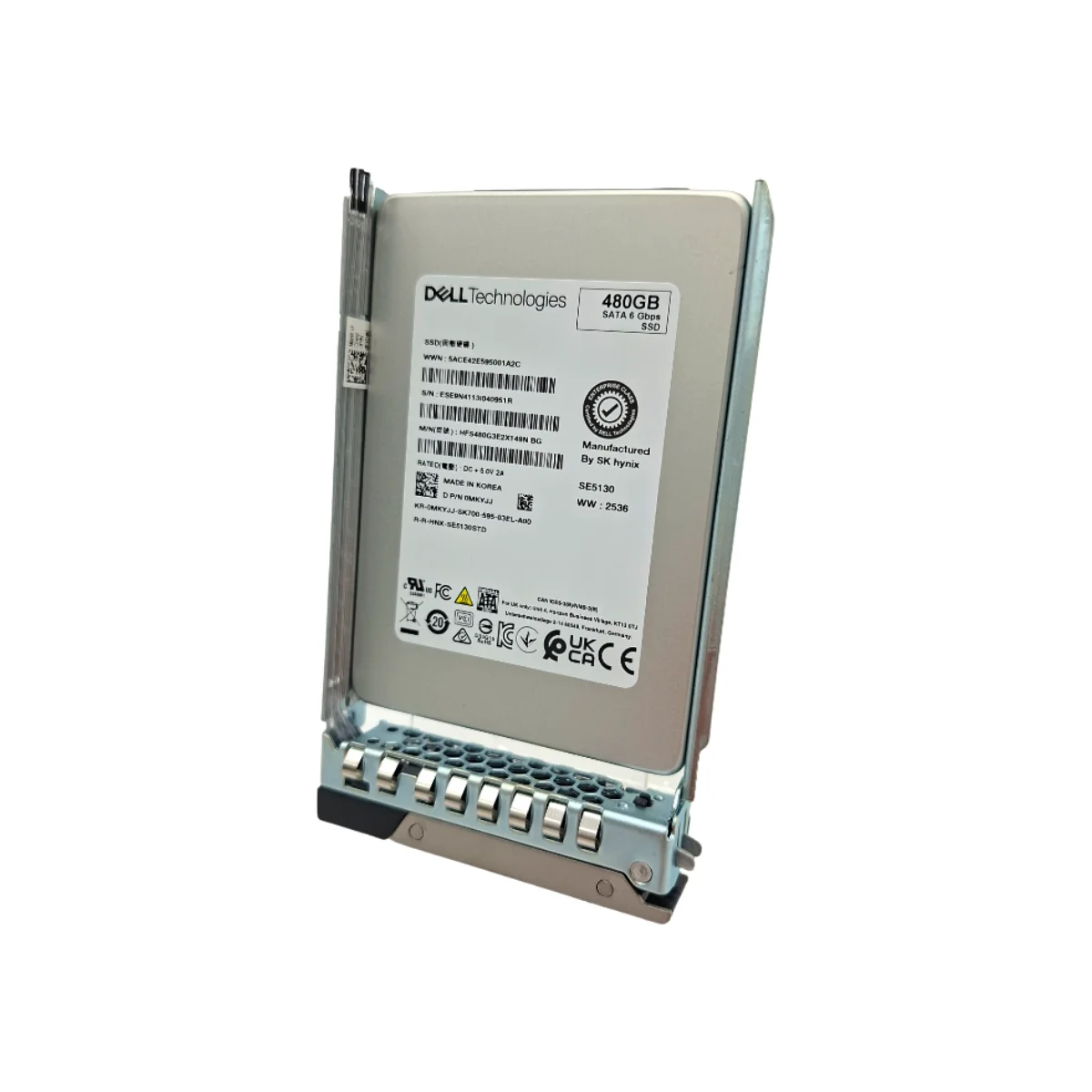 Dell 480GB 2,5" SSD SATA HFS480G3E2X149N 0MKYJJ MKYJJ + ficka dell 2,5"