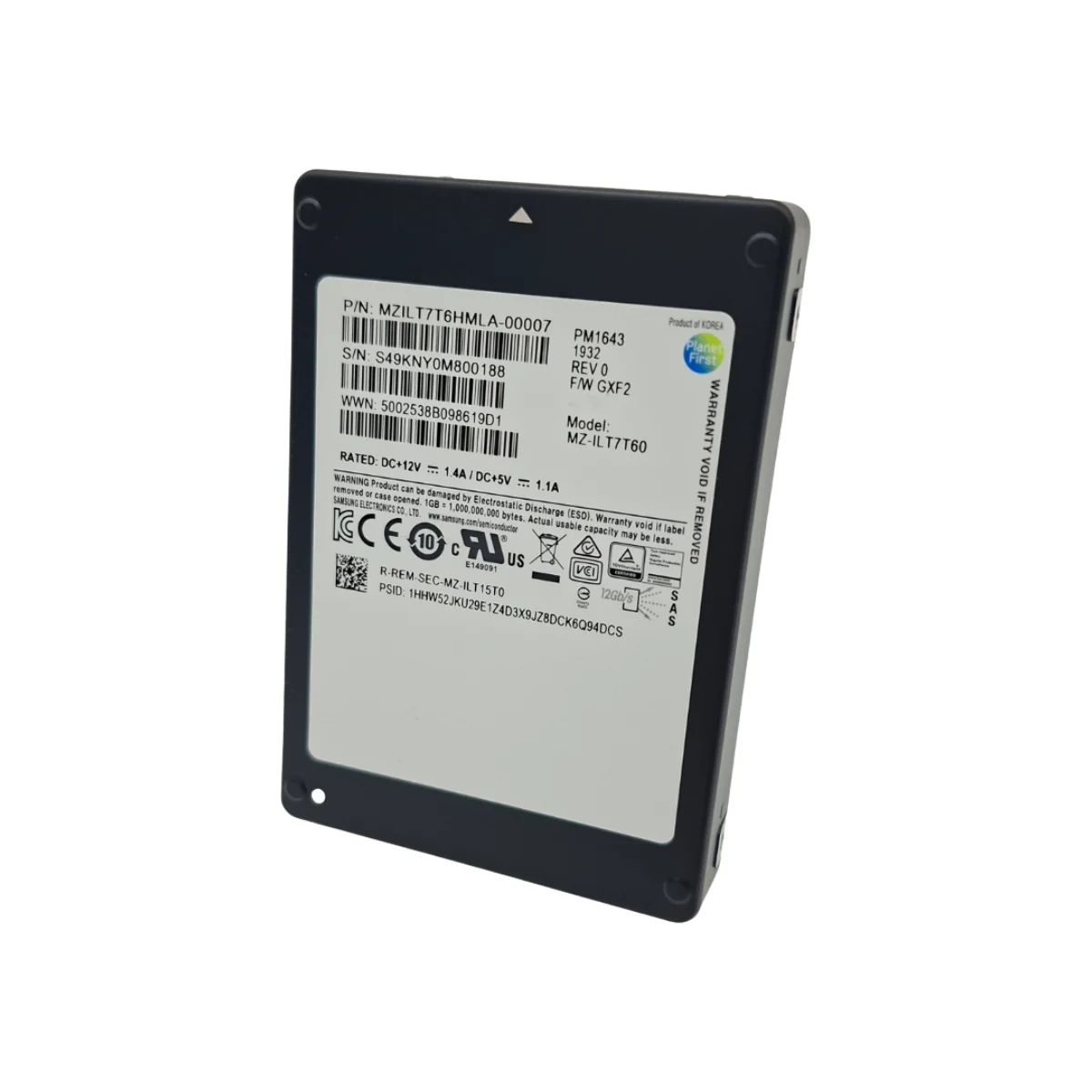 Samsung 7,68TB 2,5″ SSD SAS MZ-ILT7T60 MZILT7T6HMLA-00007