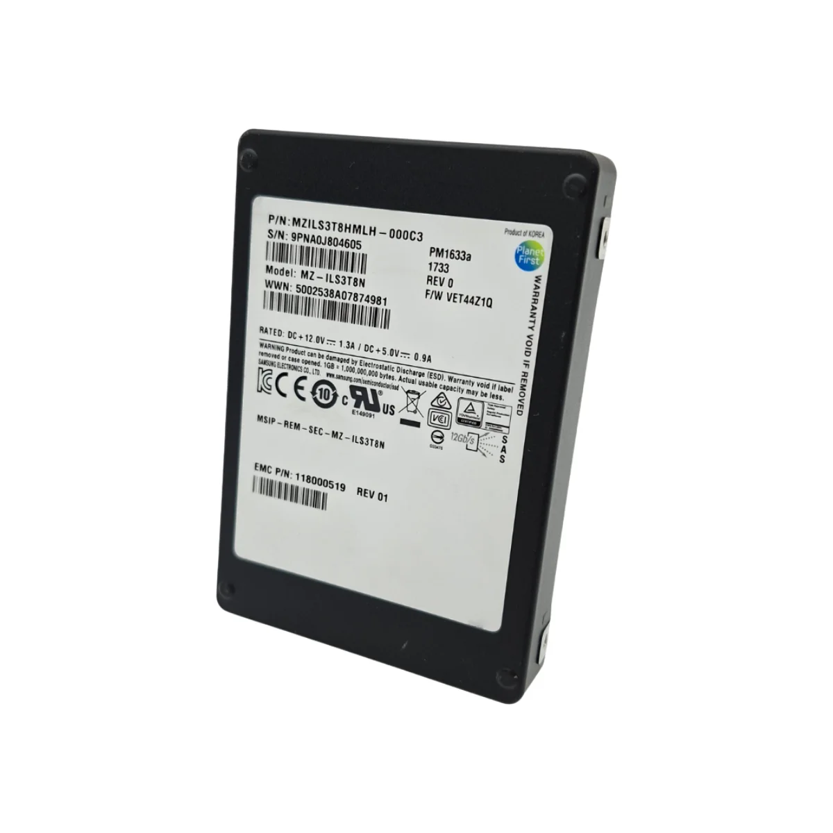 Samsung 3,84TB 2,5″ SSD SAS MZ-ILS3T8N MZILS3T8HMLH-000C3