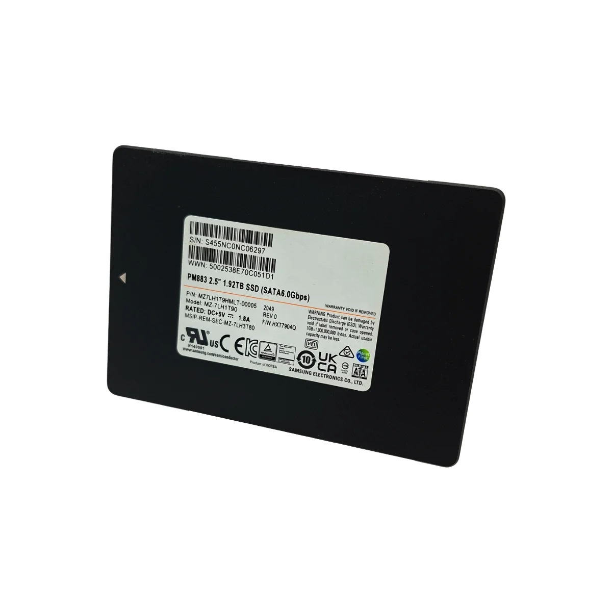 Samsung 1,92TB 2,5" SSD SATA MZ-7LH1T90 MZ7LH1T9HMLT-00005